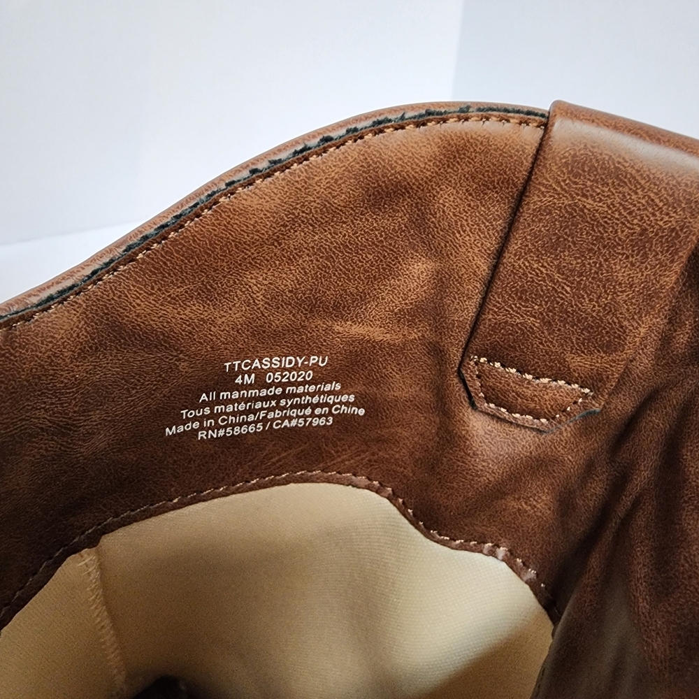 Tucker + Tate Brown Western Cowgirl Boots Size 4M - Picture 7 of 8